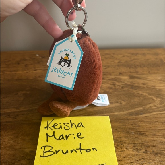 Jellycat coffee bean keychain - Picture 2 of 5